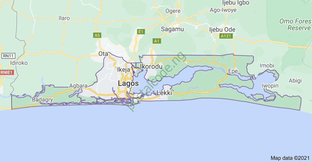 Lagos state map