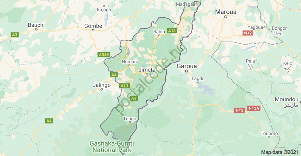 adamawa map