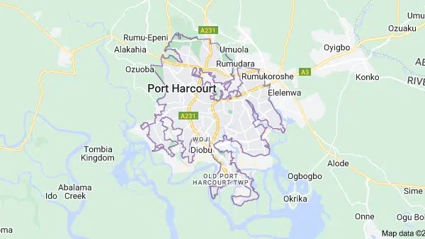 portharcourt state maps